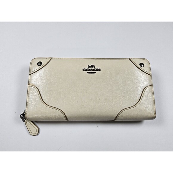 Coach F52645 Accordion Zip Around Clutch Wallet - Picture 1 of 10